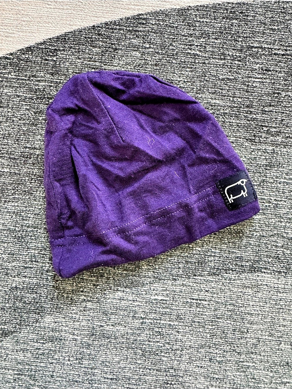 wee woolies Purple Baby Hat Size 0–3 Months